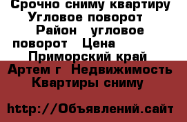 Срочно сниму квартиру Угловое-поворот › Район ­ угловое-поворот › Цена ­ 20 000 - Приморский край, Артем г. Недвижимость » Квартиры сниму   